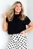 Timeless and True Black Short Sleeve Top