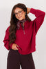 Changing Tune Cabernet Scuba Half Zip Pullover