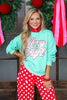 DOORBUSTER TWT® Merry & Bright Green Long Sleeve Sweatshirt
