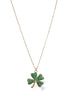 You're My Lucky Charm Pave Clover Pendant Necklace