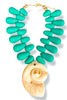 Part Of That World Turquoise Ammonites and Bead Necklace