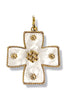 Dreams are Made Of Cream Textured Cross Pendant