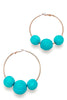 Major Moment Hoops - Turquoise