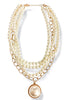 Most of My Time Pearl & Chain Layered Necklace