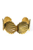 Pretty Shore Gold Shell Cuff Bracelet