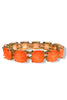 Love Myself Neon Coral Stretch Bracelet