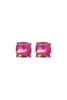 Touch Of Sparkle Fuchsia Stud Earrings