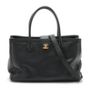 Chanel Executive Caviarskin Tote Bag Black