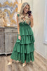 Isla Green Sleeveless Maxi Dress