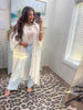 Rachel Vanilla Cream Sheer Short Sleeve Cardigan