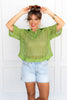Tell You Later Top - Cyber Lime - FINAL SALE