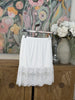 Catherine White Mini Slip Skirt