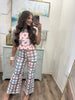 Center Of Attention Smokey Multi Gingham Wide Leg Jean