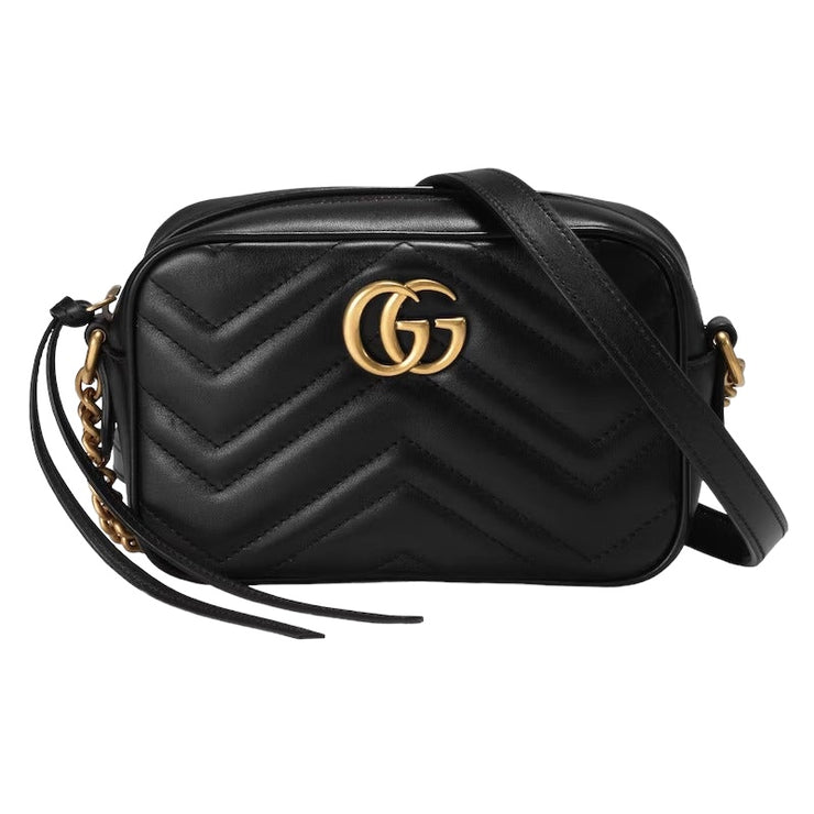 Gucci Marmont Matelasse Mini Bag - Black/Gold