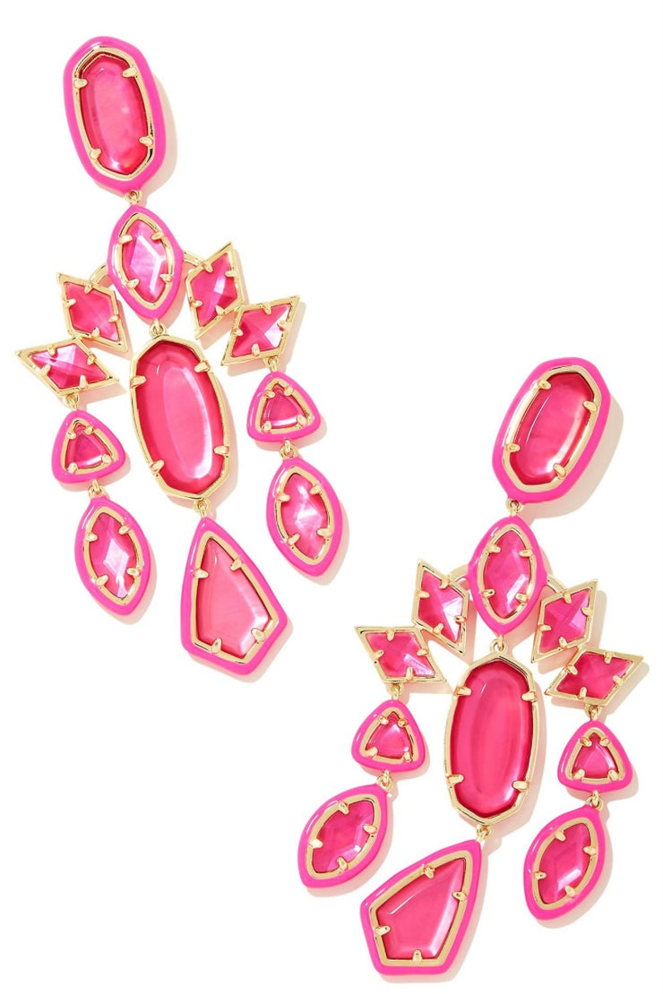 Greta Statement Earrings - Gold Pink Mix | Kendra Scott