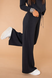 SPANX AIRESSENTIALS VERY BLACK WIDE LEG PANT - Monkee's of Myrtle