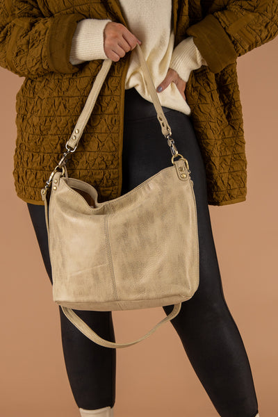 Hobo Pier Shoulder Bag - Metallic Gold - Lewis Gifts