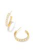 Cailin Crystal Hoop Earring - Gold/CZ | Kendra Scott