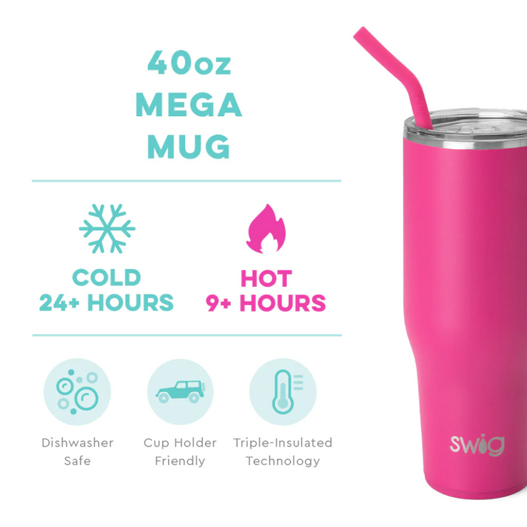 Swig - 18 oz Travel Mug - Matte Hot Pink