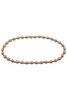 Classic Grateful Pattern 4mm Bead Bracelet - Gold | E-Newton