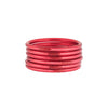 BudhaGirl Pink All Weather Bangle Bracelet (Set of 6)